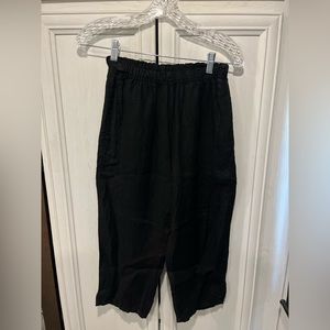 Lisa Bayne X Artful Home | Black Crop Linen | size XS